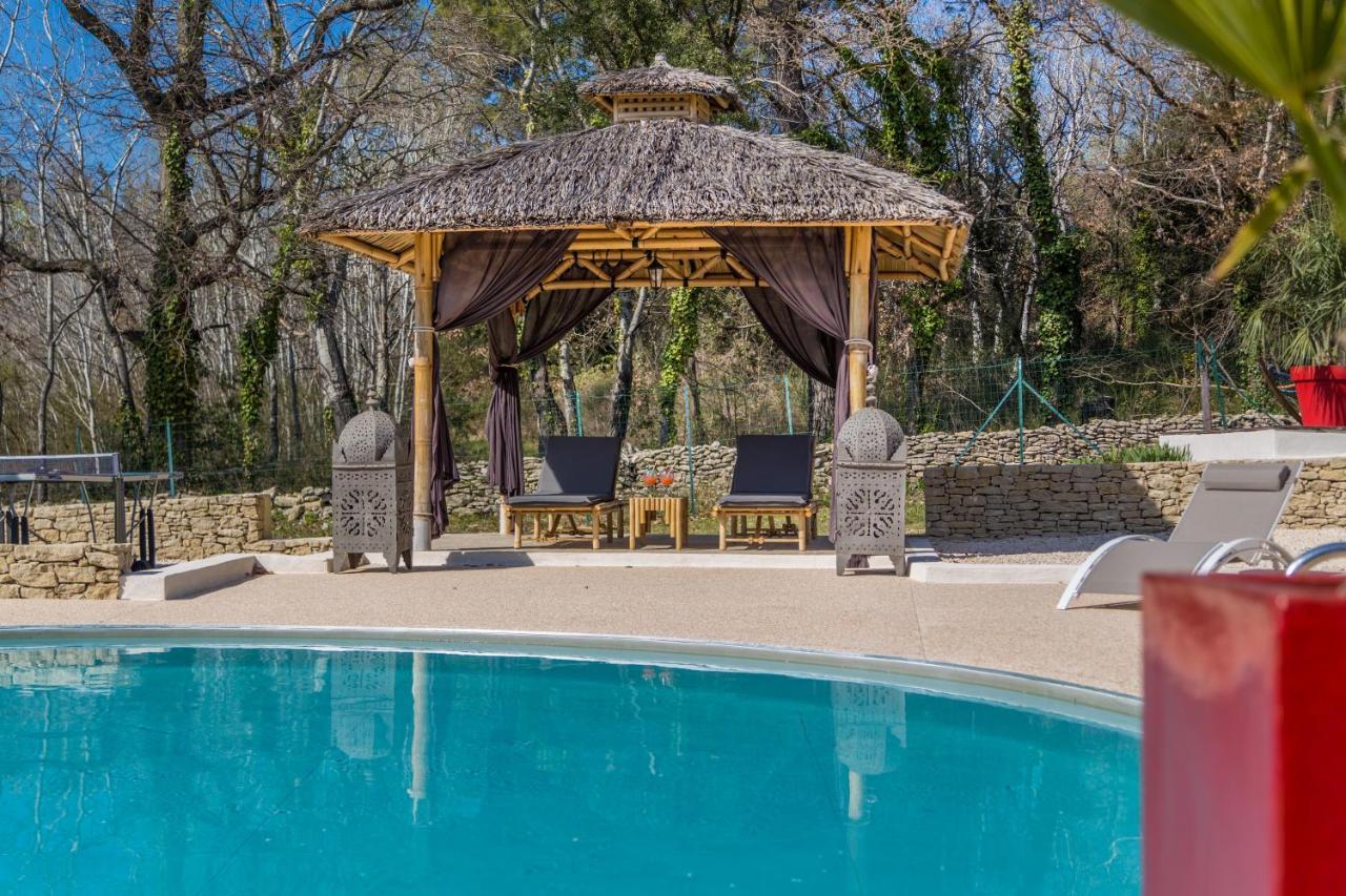 El Sama-In , Piscine Chauffee Villa LʼIsle-sur-la-Sorgue Exteriör bild