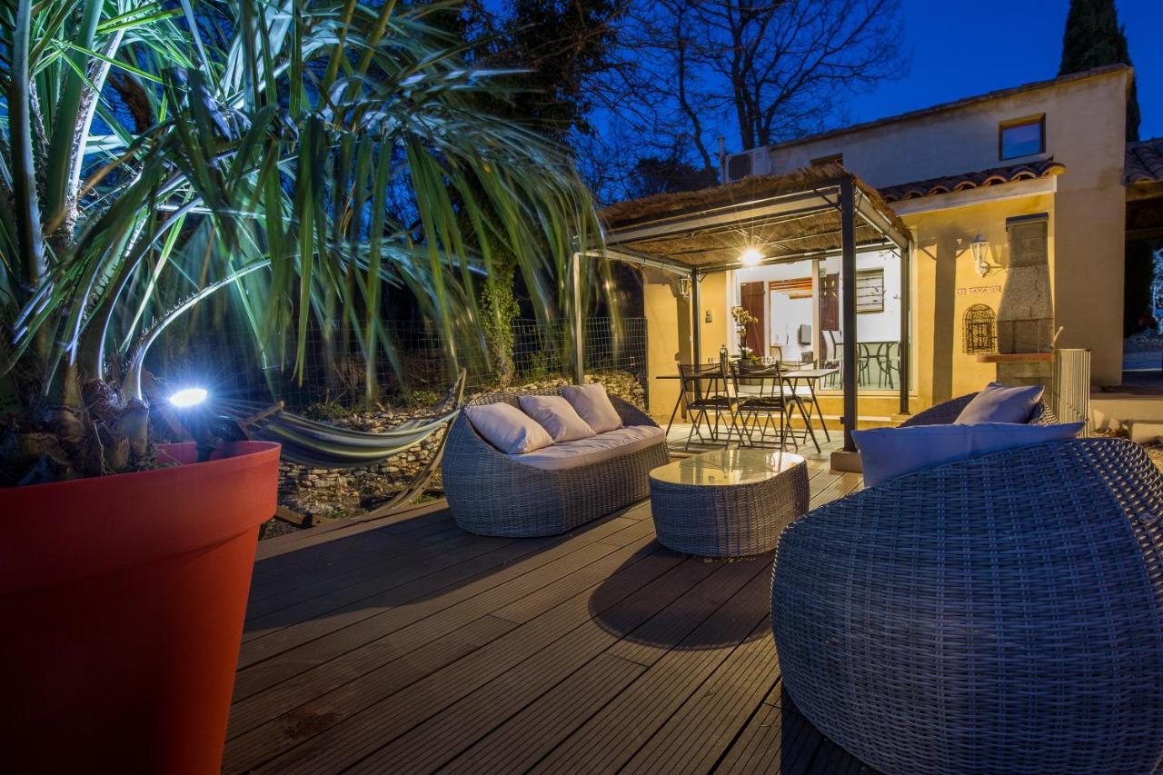 El Sama-In , Piscine Chauffee Villa LʼIsle-sur-la-Sorgue Exteriör bild