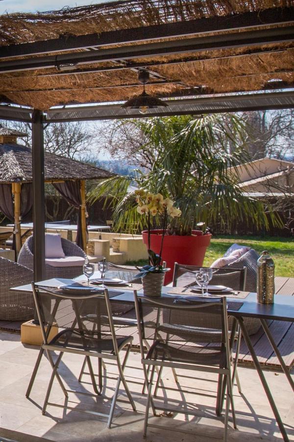 El Sama-In , Piscine Chauffee Villa LʼIsle-sur-la-Sorgue Exteriör bild